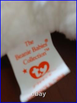 RARE Original 1996 Ty Beanie Baby Fleece Lamb #4125 withTag Errors