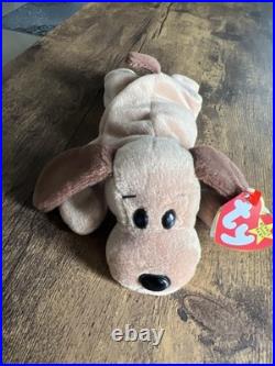 RARE Original Ty Beanie Babies Bones The Dog 1993 PVC Pellets Errors RARE Original Ty Beanie Babies Bones The Dog 1993 PVC Pellets Errors