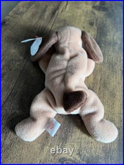 RARE Original Ty Beanie Babies Bones The Dog 1993 PVC Pellets Errors RARE Original Ty Beanie Babies Bones The Dog 1993 PVC Pellets Errors