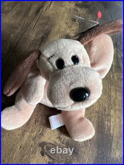 RARE Original Ty Beanie Babies Bones The Dog 1993 PVC Pellets Errors RARE Original Ty Beanie Babies Bones The Dog 1993 PVC Pellets Errors