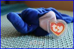 RARE Peanut the Royal Blue Elephant Beanie Baby