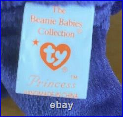 RARE Princes Diana 1997 Beanie Baby Bear Authentic Perfect Condition Tag #472