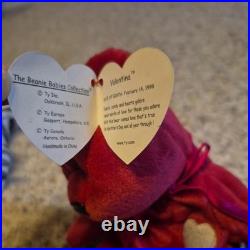RARE / RETIRED 1998 Valentina ty beanie baby With errors and halogram