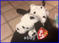 RARE & RETIRED Dotty Beanie Baby 1996 PVC Pellets, with tag errors, mint