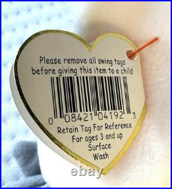 RARE RETIRED Kuku the Cockatoo Ty Beanie Baby Mint Condition with Errors