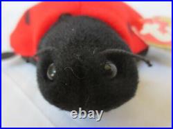 RARE RETIRED Lucky The Ladybug TY Beanie Baby 1993 PVC Pellets