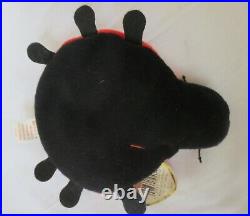 RARE RETIRED Lucky The Ladybug TY Beanie Baby 1993 PVC Pellets