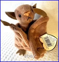 RARE RETIRED MINT Batty the Bat Ty Beanie Baby 1996