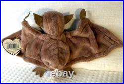 RARE RETIRED MINT Batty the Bat Ty Beanie Baby 1996