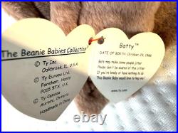 RARE RETIRED MINT Batty the Bat Ty Beanie Baby 1996