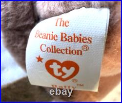 RARE RETIRED MINT Batty the Bat Ty Beanie Baby 1996
