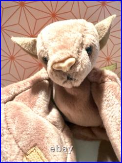 RARE RETIRED MINT Batty the Bat Ty Beanie Baby 1996