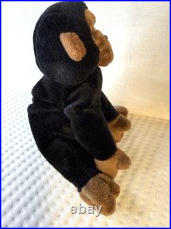 RARE RETIRED MINT Congo the Ty Beanie Baby Gorilla withErrors