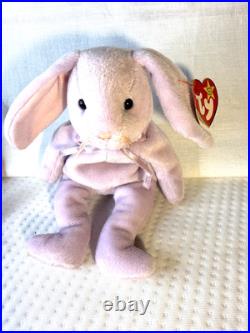 RARE RETIRED MINT Ty Beanie Baby Rabbits, Floppity, Hippity, Hoppity with Errors