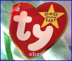 RARE RETIRED MINT Ty Beanie Baby Rabbits, Floppity, Hippity, Hoppity with Errors