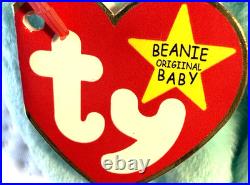RARE RETIRED MINT Ty Beanie Baby Rabbits, Floppity, Hippity, Hoppity with Errors