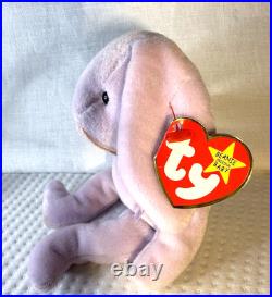 RARE RETIRED MINT Ty Beanie Baby Rabbits, Floppity, Hippity, Hoppity with Errors