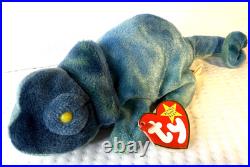 RARE RETIRED MINT Ty Beanie Baby Rainbow the Chameleon