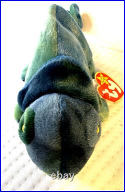 RARE RETIRED MINT Ty Beanie Baby Rainbow the Chameleon