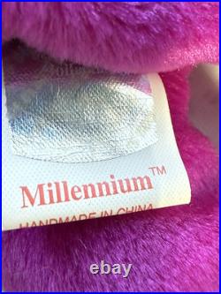 RARE, RETIRED Millennium Purple Beanie Baby Bear with Errors