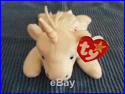 RARE RETIRED Mystic BEANIE BABY WITH IRIDESCENT HORN AND ERRORS