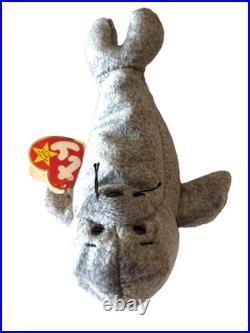 RARE RETIRED Slippery the Seal Ty Beanie Baby with Errors