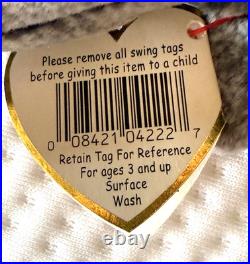 RARE RETIRED Slippery the Seal Ty Beanie Baby with Errors