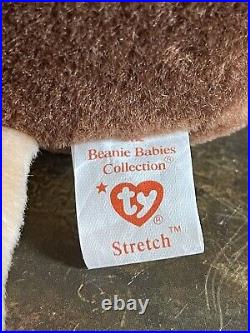 RARE RETIRED Ty Beanie Baby Stretch the Ostrich 1997 with tag ERRORS