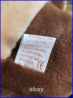 RARE RETIRED Ty Beanie Baby Stretch the Ostrich 1997 with tag ERRORS