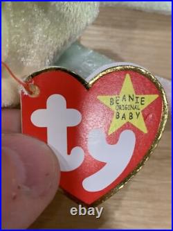 RARE & Retired TY Beanie Baby Goochy the Jellyfish with errors