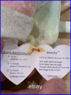 RARE & Retired TY Beanie Baby Goochy the Jellyfish with errors