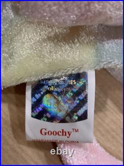 RARE & Retired TY Beanie Baby Goochy the Jellyfish with errors