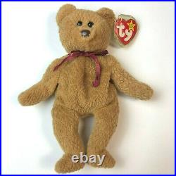 RARE Retired Ty Beanie Baby CURLY Bear with MANY ERRORS