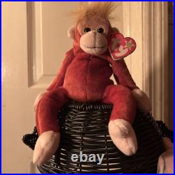 RARE Retired Ty Beanie Baby Schweetheart Orangutang 1999 TAG ERRORS near mint