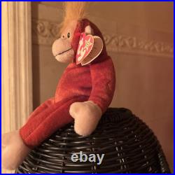 RARE Retired Ty Beanie Baby Schweetheart Orangutang 1999 TAG ERRORS near mint