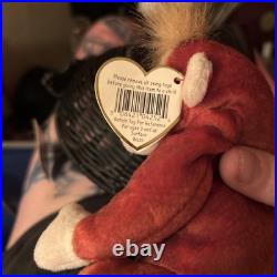 RARE Retired Ty Beanie Baby Schweetheart Orangutang 1999 TAG ERRORS near mint