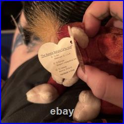 RARE Retired Ty Beanie Baby Schweetheart Orangutang 1999 TAG ERRORS near mint
