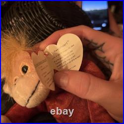 RARE Retired Ty Beanie Baby Schweetheart Orangutang 1999 TAG ERRORS near mint