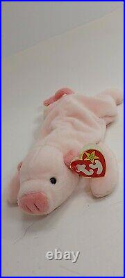 RARE SQUEALER the pig TY beanie baby. ORIGINAL 1993. Tag Errors