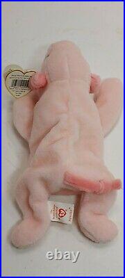 RARE SQUEALER the pig TY beanie baby. ORIGINAL 1993. Tag Errors