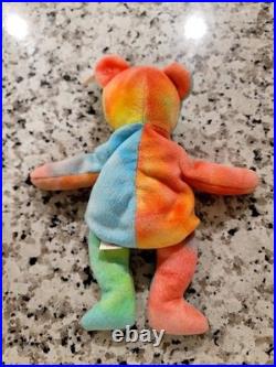 RARE TAG ERRORS! Ty Beanie Babies Peace Bear 1996 Retired Original with Tags