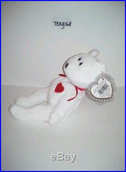 Rare Ty 1993 Beanie Origiinal Baby Valentino Pvc Pellets Handmade In China
