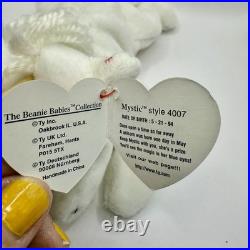 RARE TY BEANIE BABIES 3 1994 MYSTIC The UNICORN With Tags