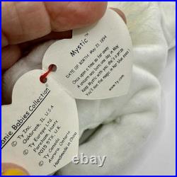 RARE TY BEANIE BABIES 3 1994 MYSTIC The UNICORN With Tags
