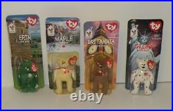 RARE TY BEANIE BABIES ORIGINAL RONALD McDONALD HOUSE NIP ALL 4 with errors