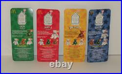 RARE TY BEANIE BABIES ORIGINAL RONALD McDONALD HOUSE NIP ALL 4 with errors