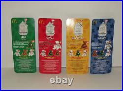 RARE TY BEANIE BABIES ORIGINAL RONALD McDONALD HOUSE NIP ALL 4 with errors
