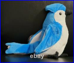 RARE TY BEANIE BABIES ROCKET THE BLUEJAY ERRORS RETIRED Stamped 212 NWT F/S