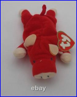 RARE TY BEANIE BABY 1993 Ty Original Snort Red Cow 1993 Beanie Babies RARE TY BEANIE BABY 1993 Ty Original Snort Red Cow 1993 Beanie Babies