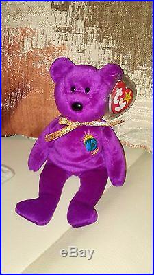 Rare Ty Beanie Baby Millennium Bear With Spelling Errors